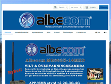 Tablet Screenshot of albecom.se